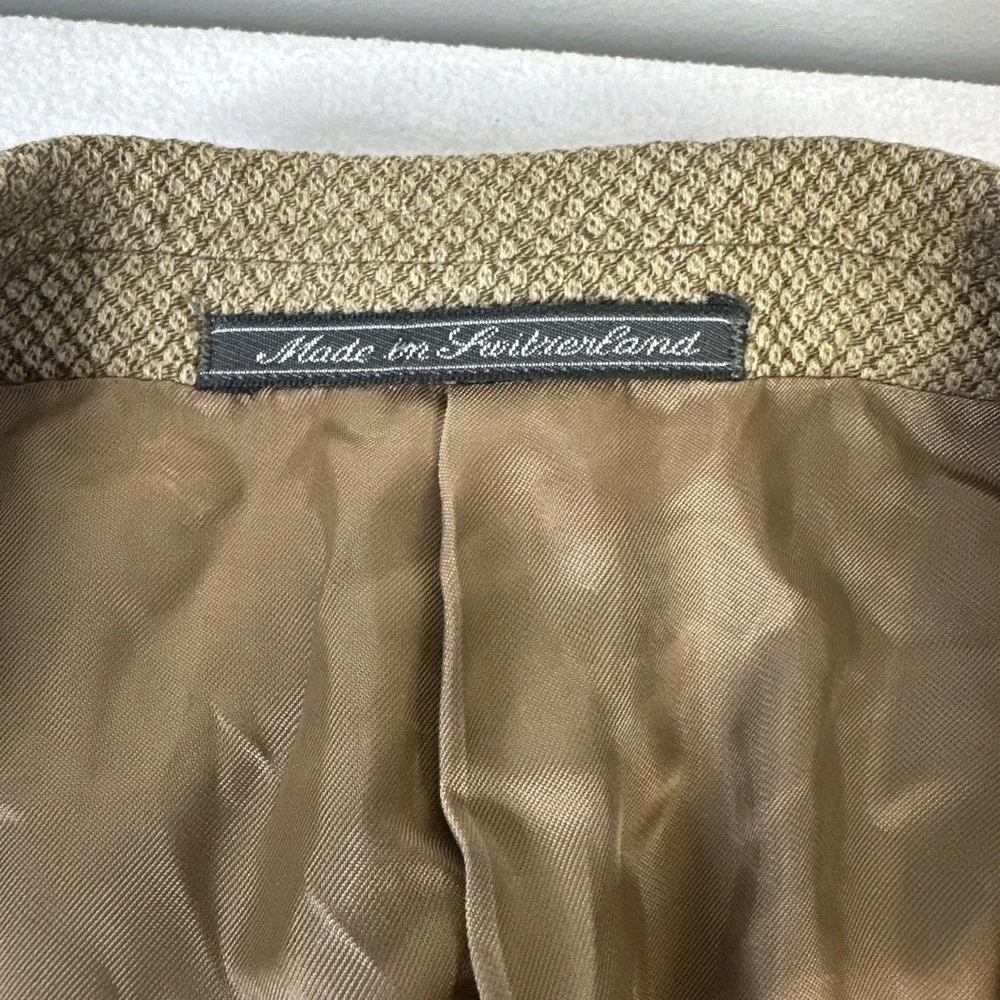 Ermenegildo Zegna Blazer EU 52C US 42R Brown 15milmil15 100%Wool Nailhead
